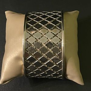 Rebecca Italy designer signed Melrose collection cuff. Dramatic 1 1/4” wide .